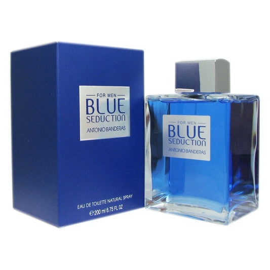 Blue Seduction Eau De Toilette, Cologne for Men, 6.75 Oz